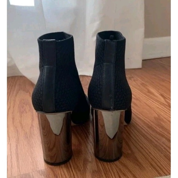 Zara knit cloth stretchy heeled boots. Size 40 - Picture 2 of 4